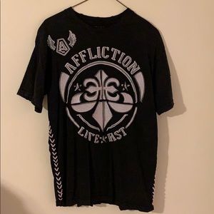 Mens affliction T-shirt